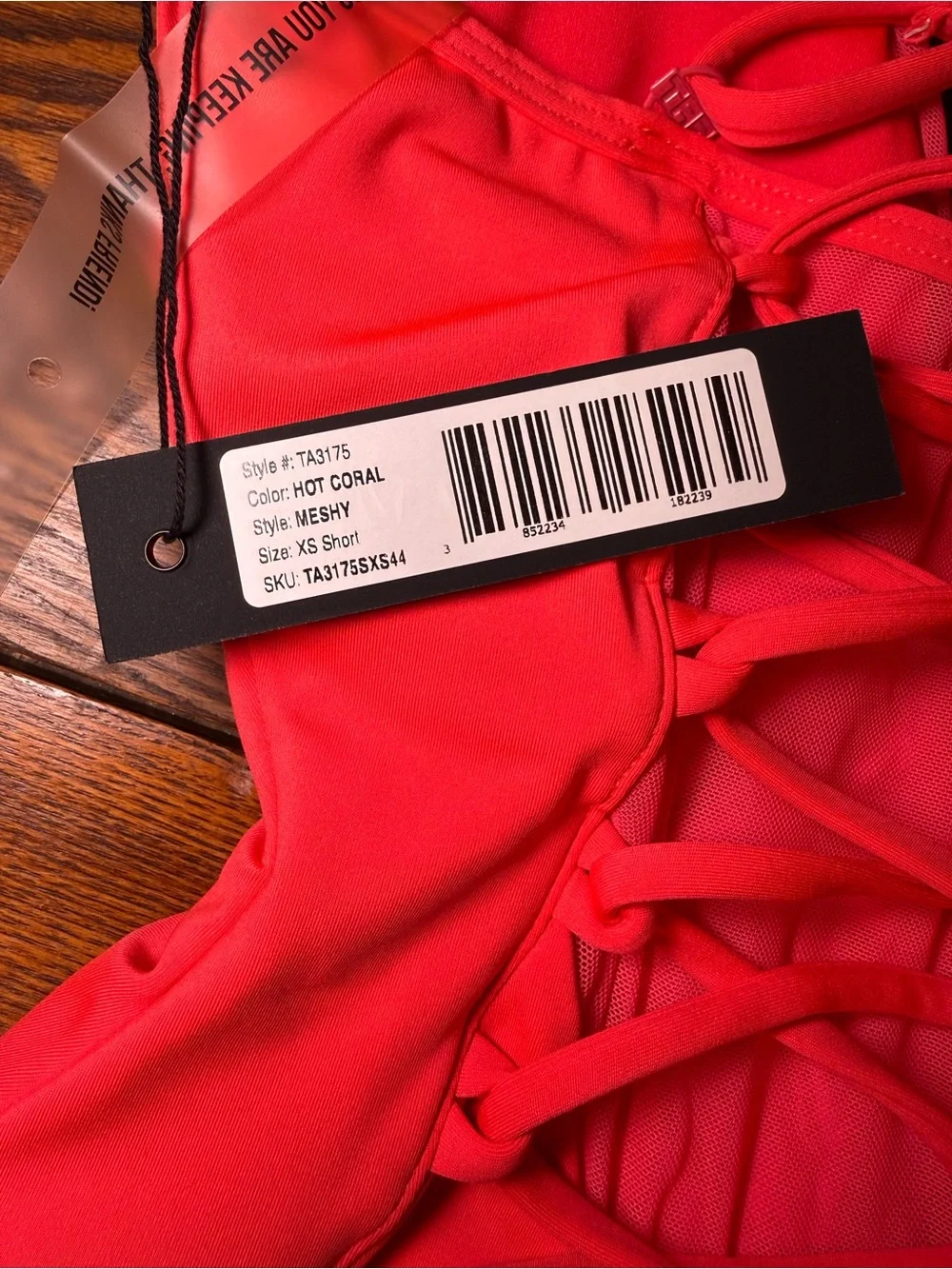 Ta3 Meshy- Hot Coral - XS Short